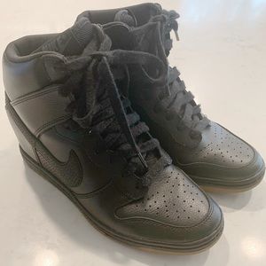 Black Nike Sky Hi Wedge Sneakers size 6